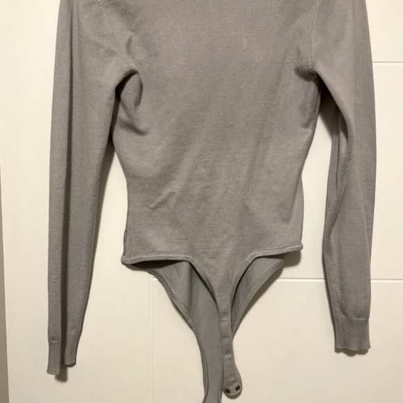 BNWT missguided plunge knit grey bodysuit - Picture 4 of 4